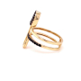 Златен дамски пръстен 3,66гр. размер:57 14кр. проба:585 модел:21954-5, снимка 4