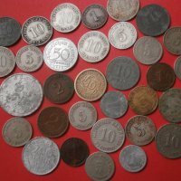 Лот стари не поватрящи се германски монети , снимка 1 - Нумизматика и бонистика - 44259436