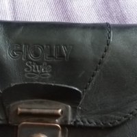 Чанта за колан Джоли стайл естествена кожа за кръста става за голям мобилен 160х115х57мм, снимка 2 - Чанти - 44450382