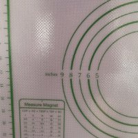 Голяма Разграфена армирана незалепваща прозрачна силиконова подложка за точене печене месене, снимка 2 - Други - 31973657