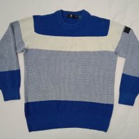 G-STAR RAW оригинален пуловер S памучен Block Stripe R Knit, снимка 1 - Пуловери - 40166930