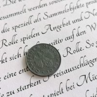 Монета - Трети райх - Германия - 1 пфениг | 1942г.; серия B, снимка 1 - Нумизматика и бонистика - 37898237