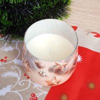 1807 Коледна ароматизирана свещ в чаша Wonderful Christmas, снимка 5 - Декорация за дома - 30706100