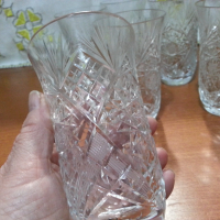 Кристални чаши за вода, снимка 7 - Антикварни и старинни предмети - 44797519