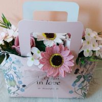 Страхотна чанта със сапунени цветя, снимка 6 - Подаръци за жени - 40305190