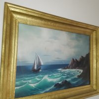 Майсторска морска картина, снимка 5 - Картини - 29569493