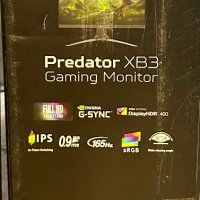 НОВ!!! Гейминг монитор Acer Predator XB3, 62 cm (24.5 Inches), IPS ZeroFrame Monitor , снимка 6 - Монитори - 39457799