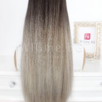 Дълга права кестеняво руса перука Стела с бретон, снимка 7 - Аксесоари за коса - 30608323