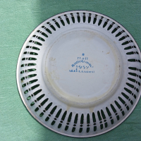 Стара емайлирана чиния 1957г, снимка 7 - Чинии - 36426923