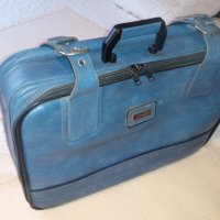 Куфар естествена кожа - Марко Поло син Marco Polo Suitcase, снимка 12 - Куфари - 34495696