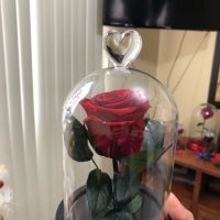 Вечна истинска роза в стъкленица, снимка 10 - Романтични подаръци - 31557958