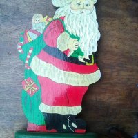 Изрязан от шпертплат дядо Коледа, снимка 1 - Други ценни предмети - 38911513
