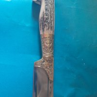 Голям ловен нож 40 см,с дръжка от елен, снимка 6 - Ножове - 38390776