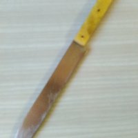 Старинен масивен кухненски нож,дръжка каталин, снимка 8 - Антикварни и старинни предмети - 29928902