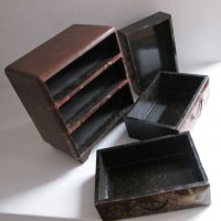 стара японска кутия за бижута с чекмеджета, снимка 11 - Други ценни предмети - 31805072