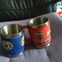 Метални чаши нови  за варене на чай-кафе и пиене- Челси, снимка 4 - Футбол - 42170056