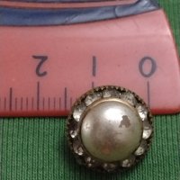 Ретро обеци с кристали и перли с клипс от соца интересни 37408, снимка 7 - Обеци - 40413139