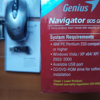Мишка Genius Navigator 805 Laser USB, Wireless, 4 buttons, 1600 dpi, снимка 4 - Клавиатури и мишки - 44605022