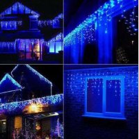 LED Висулки Мигащи 144, 4 цвята 3 х 60см Късо-дълго Коледа ЛЕД, снимка 4 - Лед осветление - 38583077