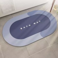 Силно абсорбиращ килим за баня против хлъзгане - Цвят - син, сив, зелен! Размер: 40 * 60 см, снимка 1 - Килими - 42778616