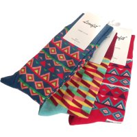 Цветни и пъстри дамски/юношески чорапи, снимка 5 - Дамски чорапи - 42802877