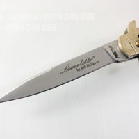 Сгъваем автоматичен нож - стилето , с чирени от еленов рог, 85x195, снимка 2 - Ножове - 40779690