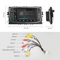 Android мултимедия 2DIN Ford Focus Mondeo Galaxy Kuga C-Max S-Max, снимка 3 - Навигация за кола - 34160029