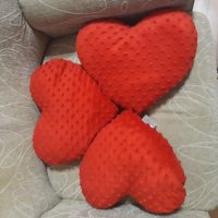 Плюшено сърце червено, снимка 3 - Плюшени играчки - 33856113