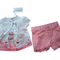 Комплект  от две части за момиче в розово, снимка 1 - Детски комплекти - 37784604
