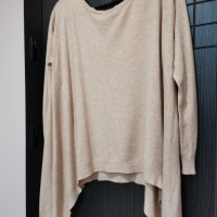 Бежова блуза/туника Zara , снимка 2 - Блузи с дълъг ръкав и пуловери - 34504035