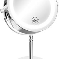 Ново 10x Увеличаващо огледало за грим 18 LED светещо Жени Момичета Бюро Спалня, снимка 1 - Други стоки за дома - 42029488