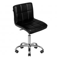 Козметичен стол - табуретка с облегалка A-5299 - бял б черен 48/61 см, снимка 6 - Друго оборудване - 38393043