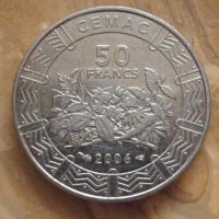  Централни Африкански Щати - 50 франка - 2006 г. 14-8, снимка 2 - Нумизматика и бонистика - 29141079