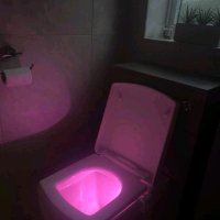 LED лампа за баня или тоалетна чиния с 8 цвята , снимка 12 - Други - 42457282