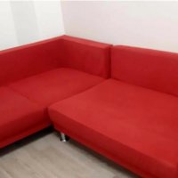 Голям ъглов диван и холна маса винтидж, снимка 1 - Дивани и мека мебел - 26729329