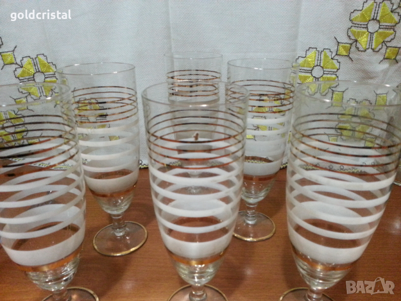 Ретро стъклени чаши , снимка 1
