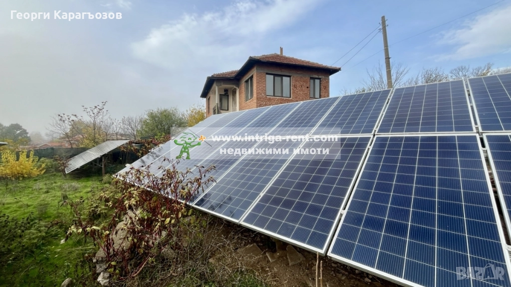 №4034 Двуетажна къща (за ремонт) с ФЕЦ 30kW в село Сусам, община Минерални бани, Хасково., снимка 1