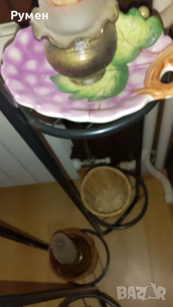 Чиния за стена и свещниче, снимка 1