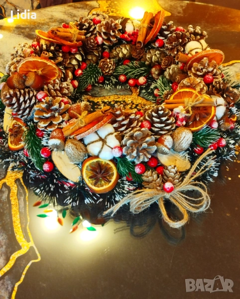 Красив Коледен венец, снимка 1