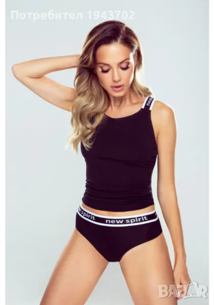 Спортен дамски топ в черен цвят Aurelia, снимка 1