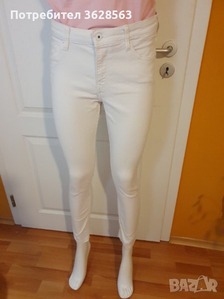 Бели дамски дънки, снимка 1