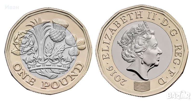 Изкупувам английски лири (паунди) на монети. , снимка 1