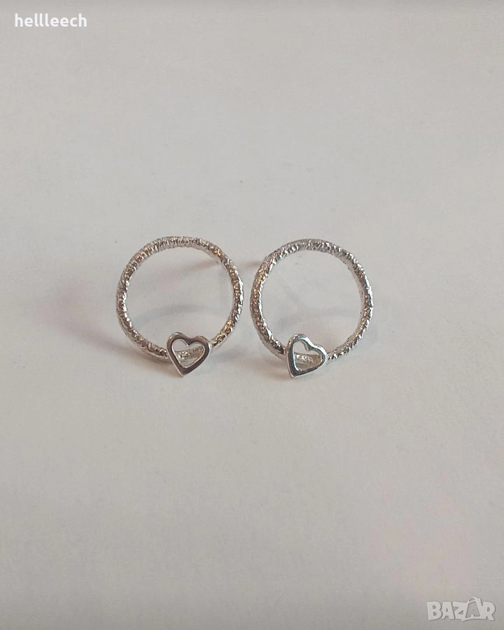 Сребърни обеци, снимка 1