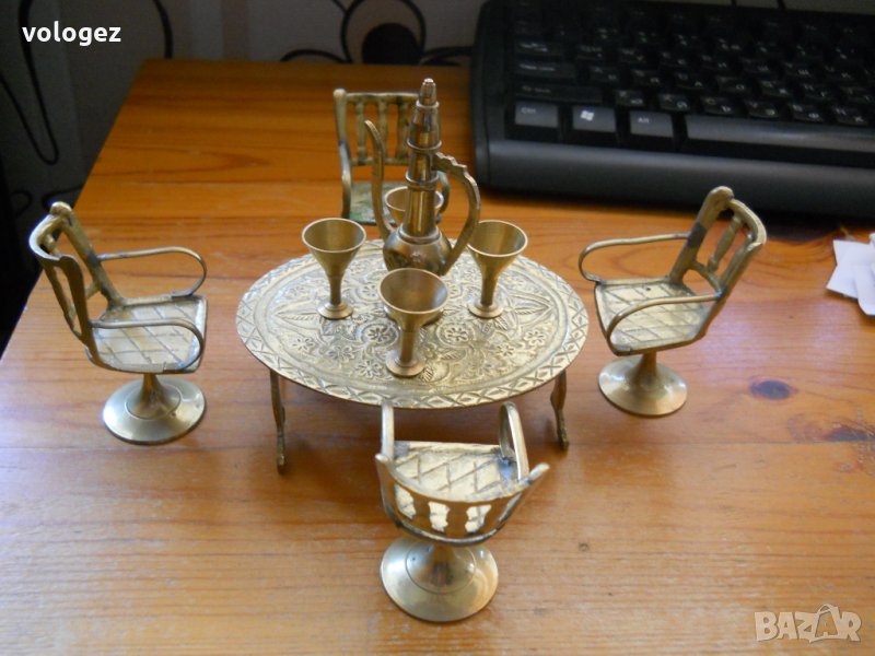 Бронзов арабски кухненски комплект - (миниатюра), снимка 1
