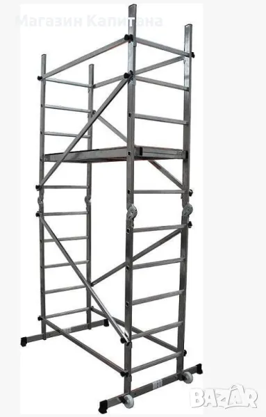 Алуминиево скеле 4м. работна височина, снимка 1