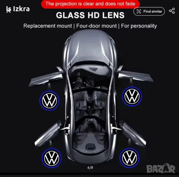 Светлини с логото на фолксваген, снимка 1