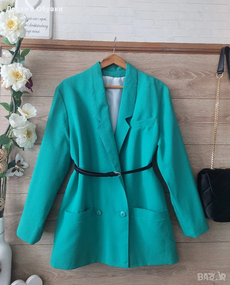 Ново зелено сако блейзър , снимка 1