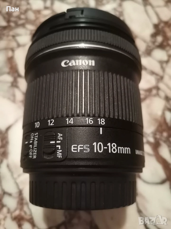 Обектив Canon EF-S 10-18 IS STM, снимка 1