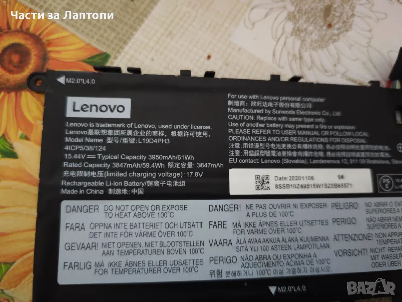 Батерия за Lenovo yoga slim 7pro 14 itl, снимка 1