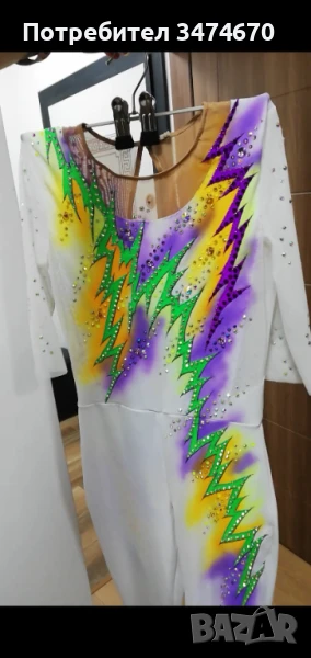 Трико за художествена гимнастика, акробатика (гащеризони) за 11-13 год, снимка 1